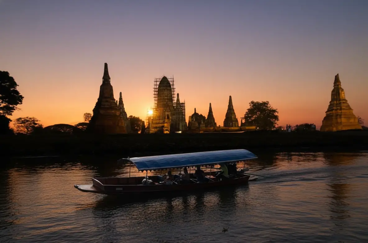 บริการล่องเรืออยุธยา ท่าเรือป้าอ้วน